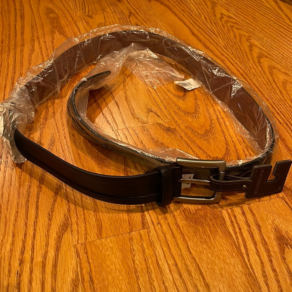 Rochester Black Leather Belt